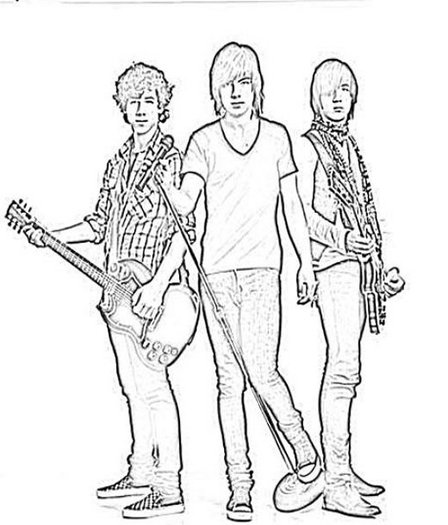 jonas-brothers-coloring2 - JoNaS BrOtHeRs