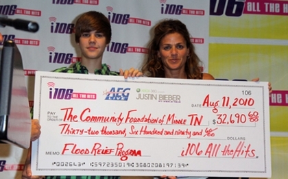  - AEG Live 106 WNFN Present A Check For Flood Relief August 11th