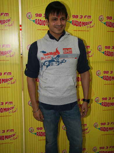 Vivek Oberoi at The Radio Mirchi to promote movie Kurbaan (1)