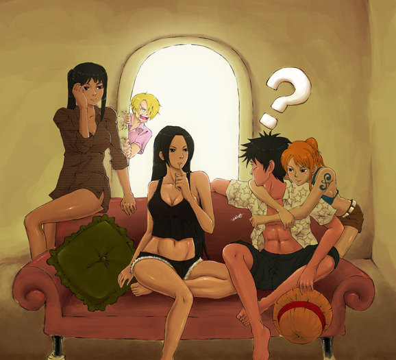 Luffy__s_harem_xD_by_waklo99