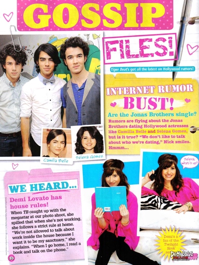 007 - MARCH 2009 - Tiger Beat Magazine