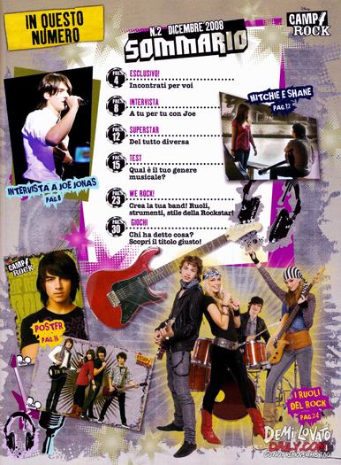 002 - DECEMBER 2008 - Camp Rock Magazine Italy 2