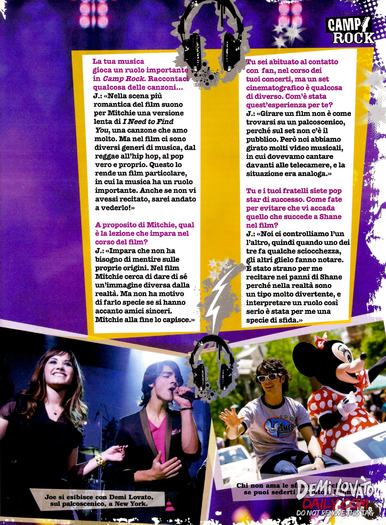 008 - DECEMBER 2008 - Camp Rock Magazine Italy 2