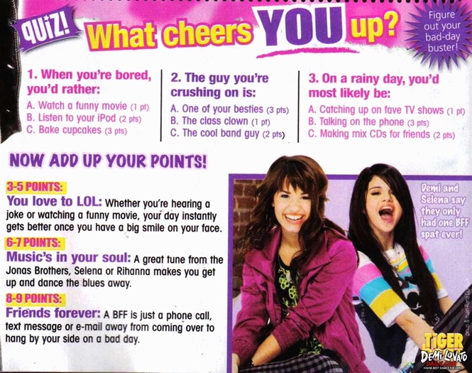 004 - DECEMBER 2008 - Tiger Beat Magazine