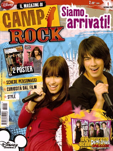 001 - NOVEMBER 2008 - Camp Rock Magazine Italy 1