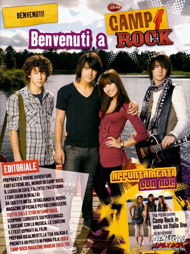 002 - NOVEMBER 2008 - Camp Rock Magazine Italy 1
