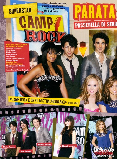 004 - NOVEMBER 2008 - Camp Rock Magazine Italy 1