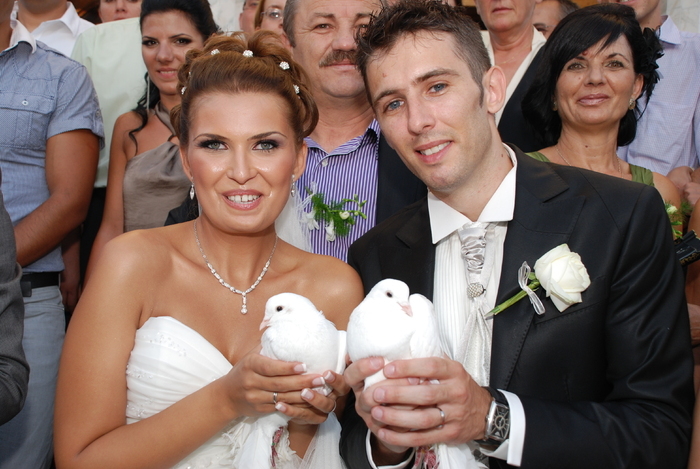 Inchiriem porumbei albi pentru nunta la cel mai mic pret !!! Tel.: 0767.509.208 - inchiriez porumbei voltati albi la nunta