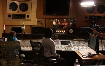  - In The Recording Studio Filming a Segment For Marias Madcap Adventures