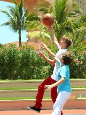  - Justin And Christian Play Basketball