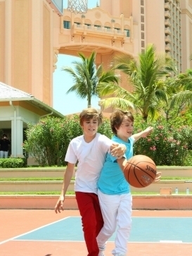  - Justin And Christian Play Basketball