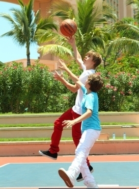  - Justin And Christian Play Basketball