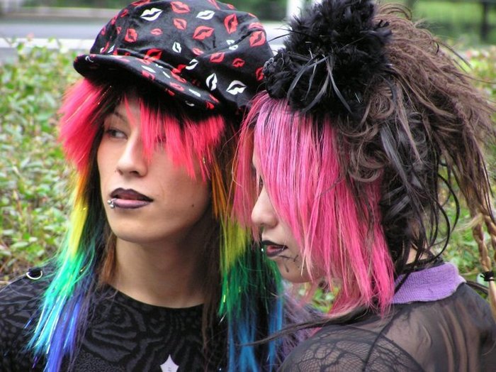 09 - Harajuku fashion (rainbow hair) - harajuku