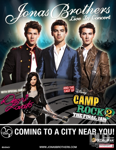 001 - Jonas Brothers Live in Concert 2010 Posters