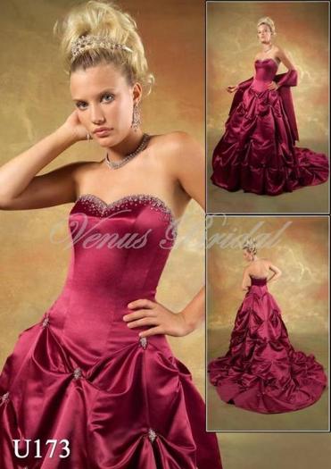 rochie_de_miresa_visiniu_visinie_rosie_U173 - rochii rosii