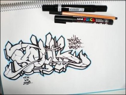 Learn to draw graffiti letters