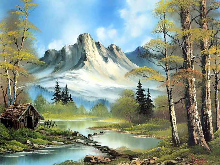 bob-ross-landscape-oil-painting-27-4 - Bob Ross-picturi