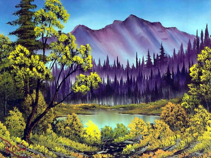bob-ross-landscape-oil-painting-27-24 - Bob Ross-picturi