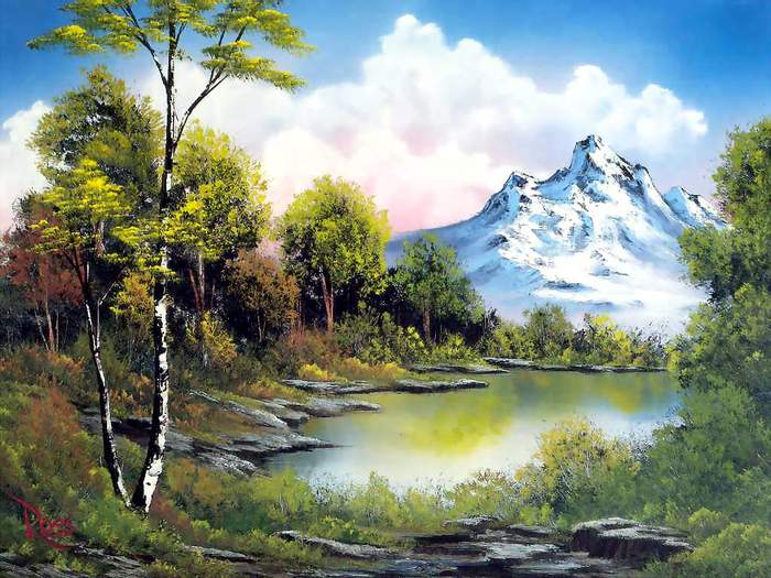 bob-ross-landscape-oil-painting-27-34 - Bob Ross-picturi