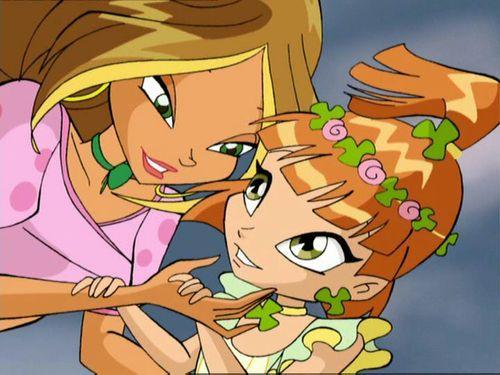 flora  cu sora ei - winx flora