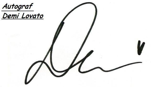 autograf demi - Poze tari cu actrita principala din camp rock Demi Lovato