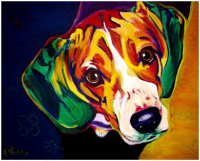 0a arta beaagle - tablouri cu beagle