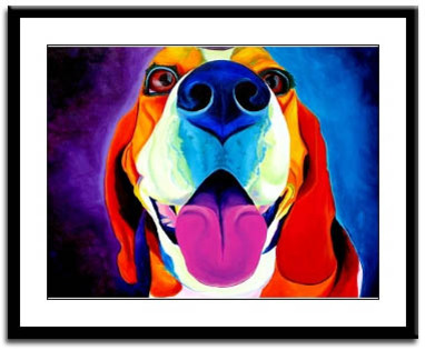 beagle_art_print_7ab - tablouri cu beagle