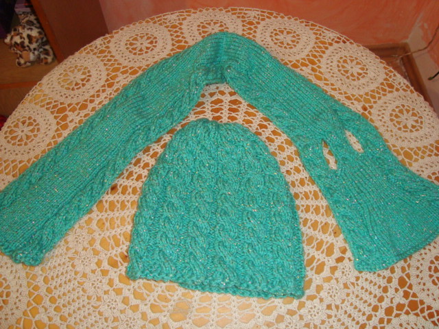 fular &caciulita - tricotaje pentru iarna