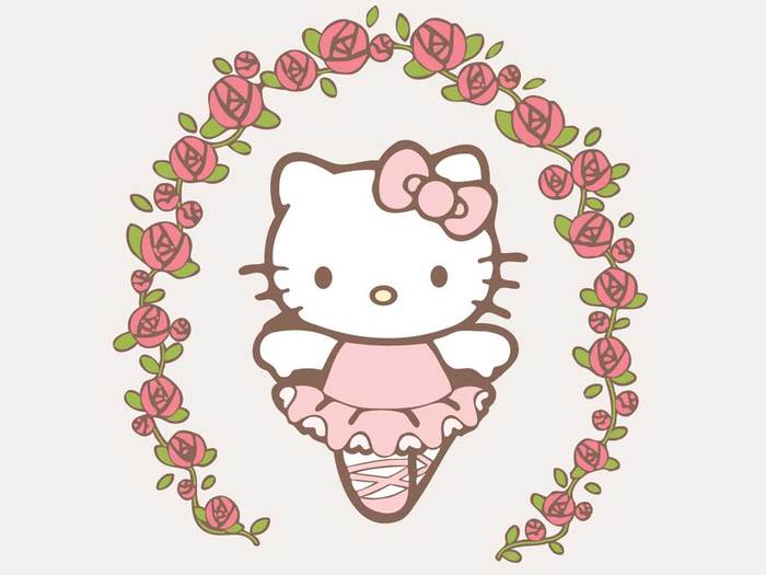 hello kitty balerina roz - Poze cu Hello Kitty