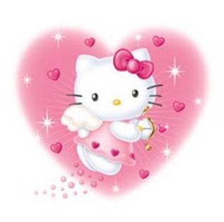 hello kitty intr-o inima roz - Poze cu Hello Kitty