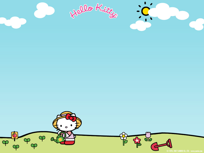 hello kitty uda florile - Poze cu Hello Kitty