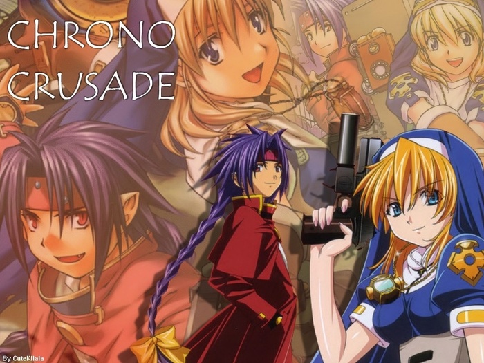 chrono_and_rosette_wallpaper - Chrono Crusade