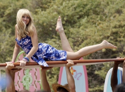  - x Hannah Montana - The Movie 2009 - Filming in Malibu 10th July 2009
