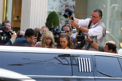  - x Hannah Montana - The Movie 2009 - Filming in Beverly Hills 14th july 2009