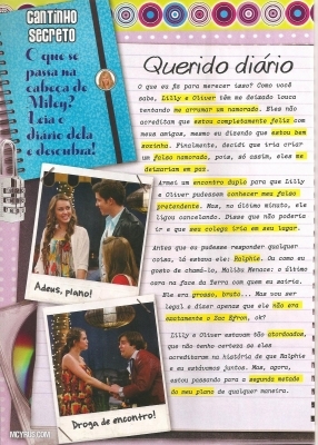  - x Hannah Montana official Brasilian Magazine October 2010