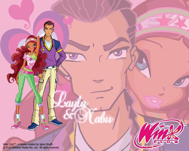 Love2Layla&Nabu_1280x1024 - Winx - Wallpaper