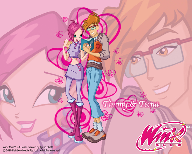 Love1_Tecna&Timmy_1280x1024 - Winx - Wallpaper
