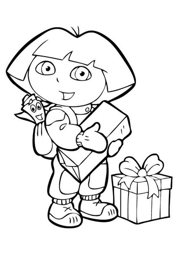 dora-coloring-pages-2 - imagini de colorat