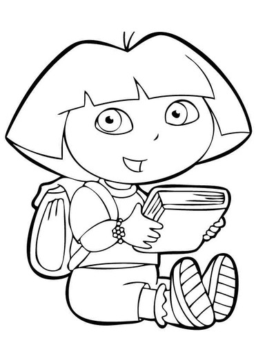 dora-coloring-pages-4 - imagini de colorat