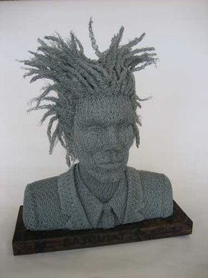 6a00d8341Jean-Michael Basquiat by Ivan Lovattca70953ef00e54f76e6718833-800wi - Iincredibile sculpturi din sirma de gard-Ivan Lovatt