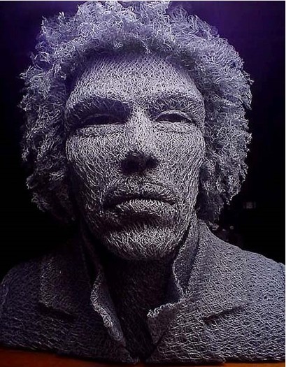 J_Hendrix - Iincredibile sculpturi din sirma de gard-Ivan Lovatt