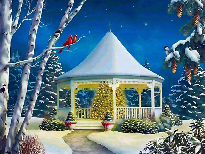 Christmas Snow Gazebo