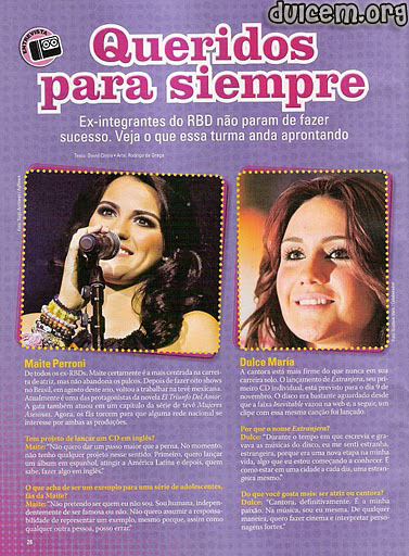 001ehw - Xx Dulce maria in reviste