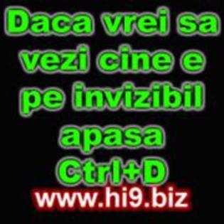 daca vrei sa vezi cine e pe invizibil apasa ctrl d - hi9 biz