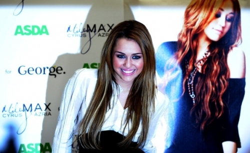 - x Promoting MileyandMax Clothing Range at ASDA in Derby England 9th November 2010