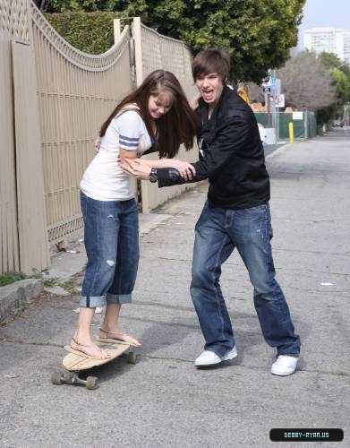 debby-ryan-0003 - Debby - Ryan - Gets - Skateboarding - Lessions - From - Her - Brother - Chris - Ryan