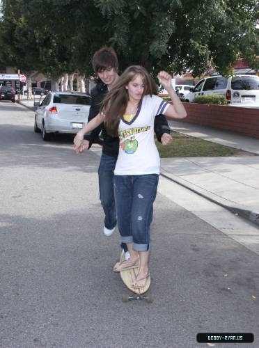 debby-ryan-0013 - Debby - Ryan - Gets - Skateboarding - Lessions - From - Her - Brother - Chris - Ryan