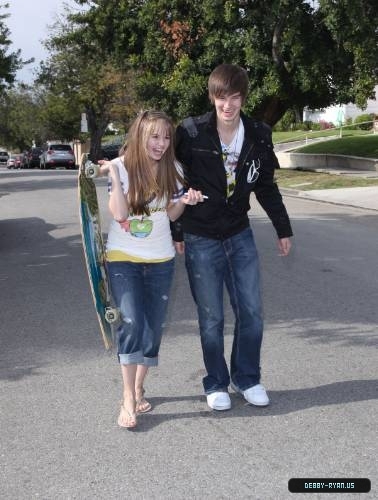 debby-ryan-0041 - Debby - Ryan - Gets - Skateboarding - Lessions - From - Her - Brother - Chris - Ryan