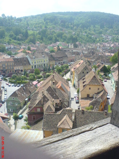 Vedere din cetate - 2009-2010 Excursie la Sighisoara an scolar