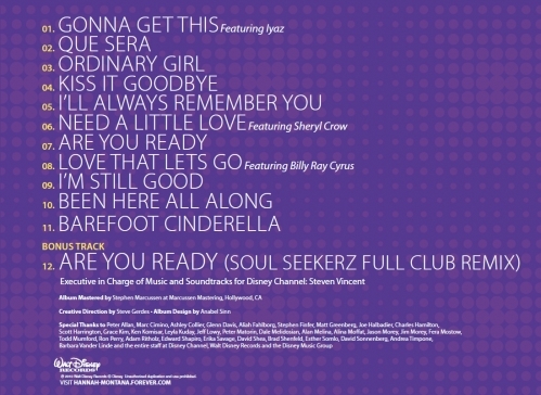  - x Hannah Montana Forever Soundtrack Booklet 2010